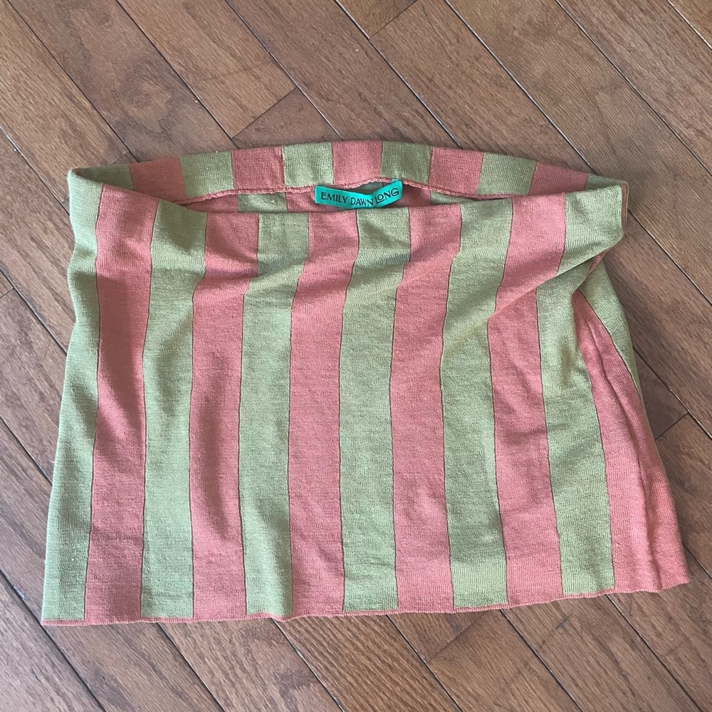 EMILY DAWN LONG Tutti Striped skirt